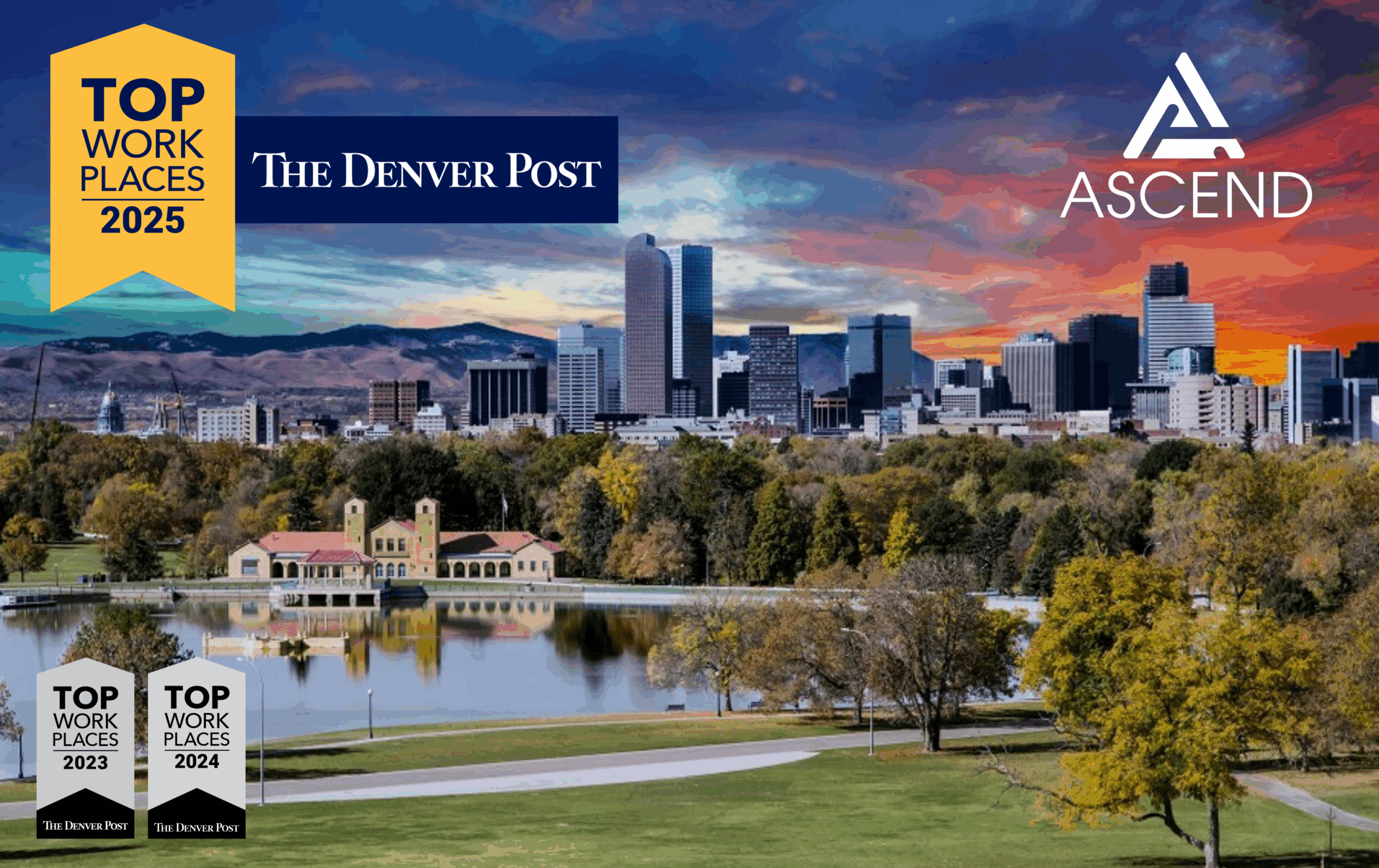 Ascend Named a Colorado Top Workplace - Denver skyline