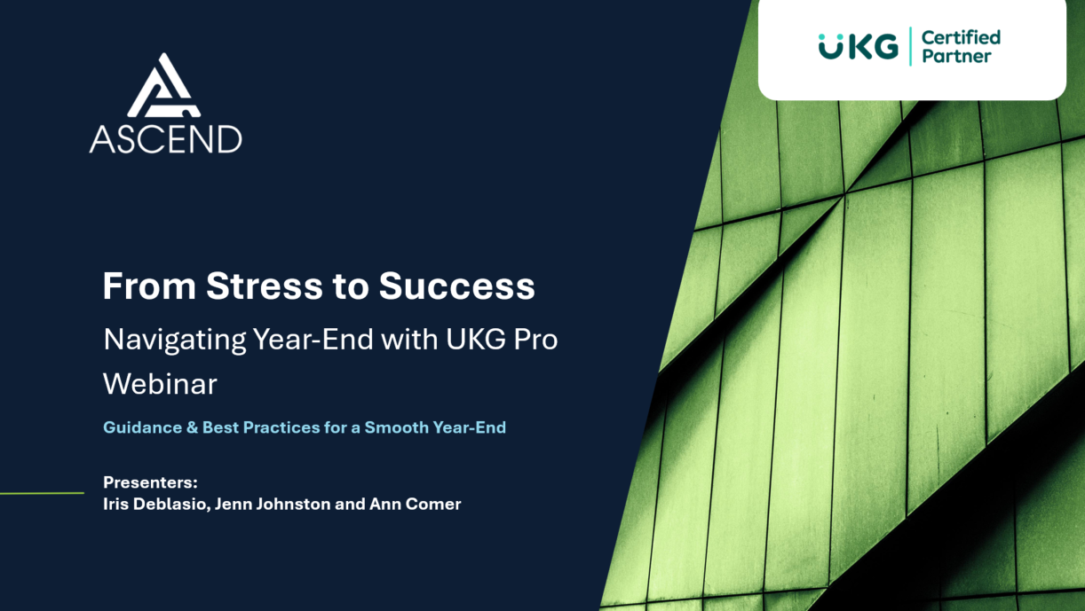 Navigating Year End with UKG Pro
